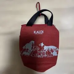 KALDI 犬柄 ミニポーチ お散歩バッグ