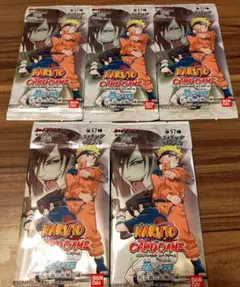 も*ん様 激レア　ナルトカード　未開封　パック　巻ノ四　死の森の試験！編　5パッ 超希少】NARUTO ナルト バンダイ 巻ノ四 死の森の試験！編 5パック