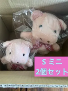 TAKENOKO たけのこ ポッポちゃん ミニ カバ ぬいぐるみ ぴんくのぶた