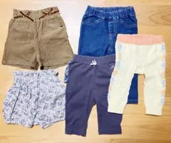 【５本セット】ベビー パンツ 80〜90cm