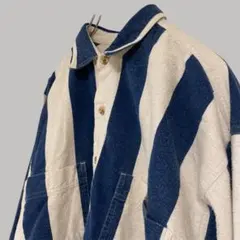 希少個体 Eddie Bauer ビッグストライプシャツ