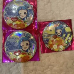 キミプリ♪ドリームステージキュアウィンク缶バッジ3つ