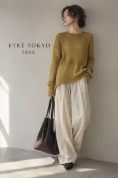 ETRE TOKYO ローゲージブークレニットプルオーバー