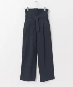 ★新品タグ付き★アーバンリサーチ　ネイビー ハイウエストワイドパンツ　サイズ36