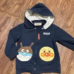 アンパンマン ばいきんまん　パーカー 95ネイビー