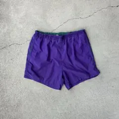 レアカラー◎ヴィンテージ古着90s〜00sナイロンスイムショーツM紫パープル