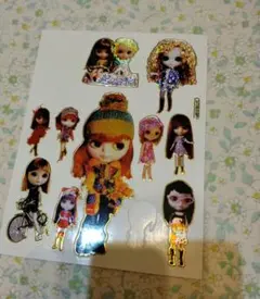 Blytheキャラクターグリッターステッカー