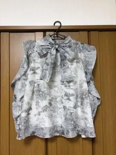 SNIDEL オーガンシースルーブラウス トワルドジュイ