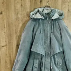 ヴィンテージ　ジャケット　中綿　フルジップ　くすみカラー　スウェード調　LO11