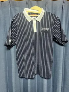 BEAMS GOLF メンズ 半袖 ポロシャツ ストライプ柄 XL