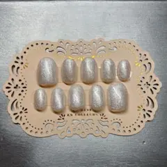 006✴︎ミラー　ネイルチップ　ホワイト