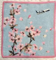 【希少】フェイラー　ANAコラボ　桜　濃ピンク縁