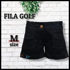 【FILA GOLF】フィラゴルフ ショートパンツ《M》黒 ブラック ポケット付