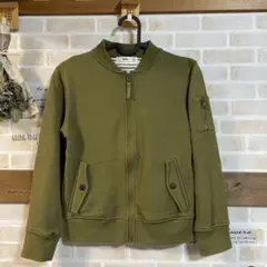 MPS キッズ 長袖 ジップアップ ブルゾン カーキ 140cm