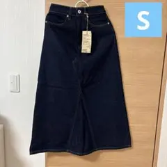 無印　デニムＡラインスカート　Sサイズ