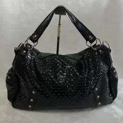 Y2K 【Archive】 クロコ型押し Grunge bag BLACK - メルカリ
