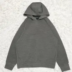 【希少 L】ユニクロ　ウルトラストレッチドライスウェットプルパーカー　グレー