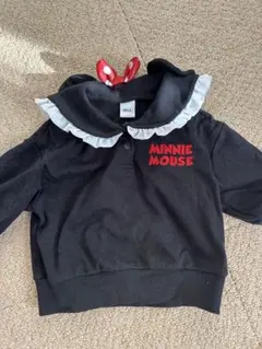 【りおん様】ミニーマウス トレーナー 黒　80サイズ