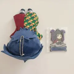 鬼滅の刃 冨岡 義勇 寝そべり ぬいぐるみ 一番くじ ラバーキーホルダー
