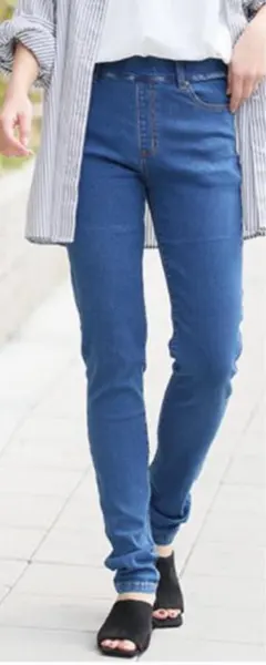 ハッピーマリリン　レディース　デニム　スキニーパンツ　レギンスパンツ　夏　LL