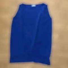 ネイビー ブルーノースリーブ チュニック