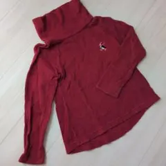 kladskapナルミヤインターナショナル120赤ペンギン刺繍セーターニット