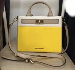 【美品】MICHAEL KORS ショルダーバッグ イエロー
