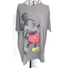 古着 ディズニー ストア Disney ミッキーマウス Tシャツ グレー L