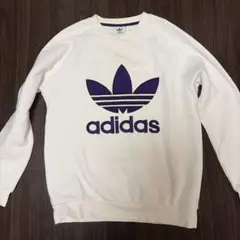 adidas TREFOIL CREW スウェット ホワイト