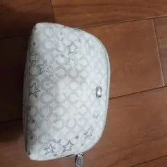 COACH☆ホワイト 星と円パターン ポーチ
