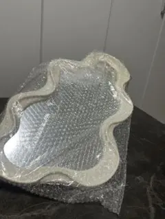 壁掛けミラー　ウェーブミラー　韓国雑貨　インテリア