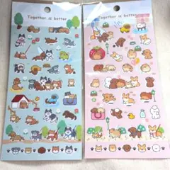 セリア 愛犬 お散歩シール 2種セット②