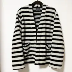 カーディガン ⭐️ アウター　ジャケット　ボーダー　トップス　ニット　ブラック