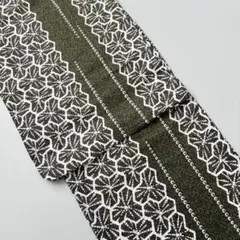 [カーキ絞り柄]浴衣　単品　変わり織　日本製生地使用