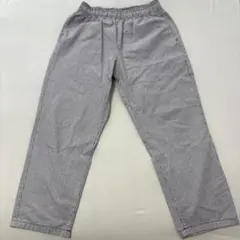 GU チェック柄 ワイドパンツ