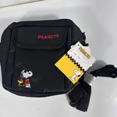 PEANUTS スヌーピー ショルダーバッグ ブラック