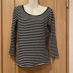 ニコアンド　長袖ボーダーカットソー