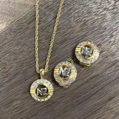 NINA RICCI ニナリッチ 金 ペンダント ネックレス　イヤリングセット