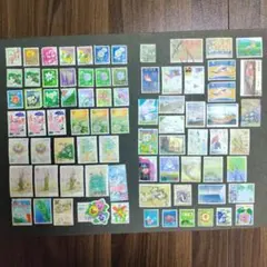 使用済切手　花とその他　78枚セット
