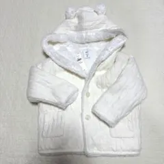新品未使用　baby gap クマさん　ホワイト ベビーカーディガン 70cm