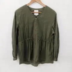 値下◎2.12◎H31P◎レプシィム◎アウター◎カーキ◎コットン◎ファスナー