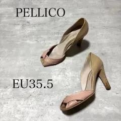 PELLICO ペリーコ 本革 オープントゥ ヒール パンプス EU35.5のサムネイル