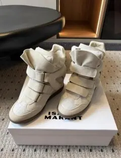 極美品isabel marant インヒールスニーカー ホワイト24cm