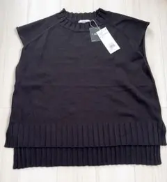 【新品未使用】AZUL アズールバイマウジー ニットベスト ブラック Lサイズ