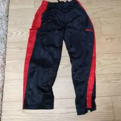 PUMA ジャージパンツ Sサイズ ブラック/レッド
