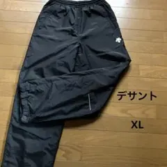 DESCENTEstatic デサント黒 あったか裏起毛イージーパンツXL
