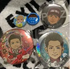 EXILE/SECOND/黒木啓司/ 缶バッジ/75 mm