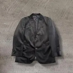 vintage テーラードジャケット スエード ダークグリーン 2B トラッド