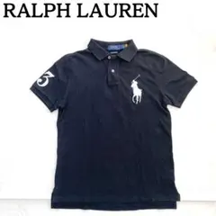 美品★ポロラルフローレン 半袖ポロシャツ ビッグポニー 黒 S