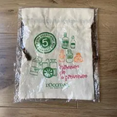 【新品　レア品】L'OCCITANE ロクシタン　刺繍入り　巾着　ポーチ